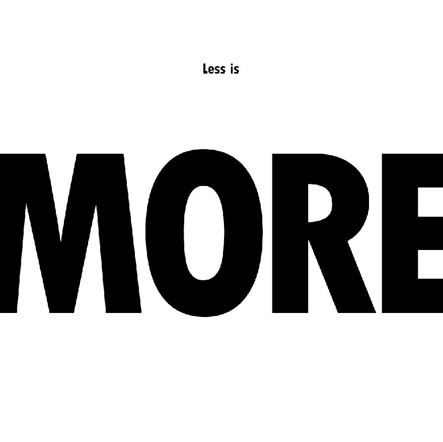 Less-is-MORE