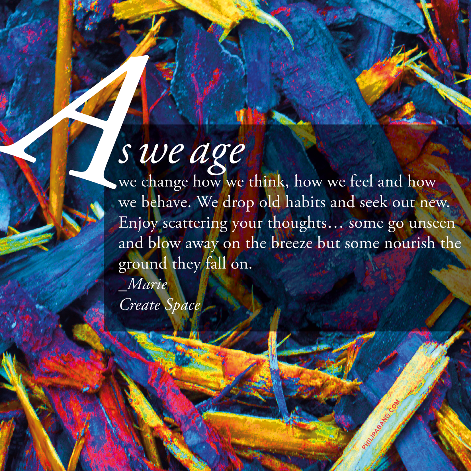 As we age, we change... Photography. Philip Abang. Create Space