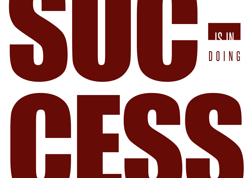 Success is in doing. Philip Abang. Quote. blog