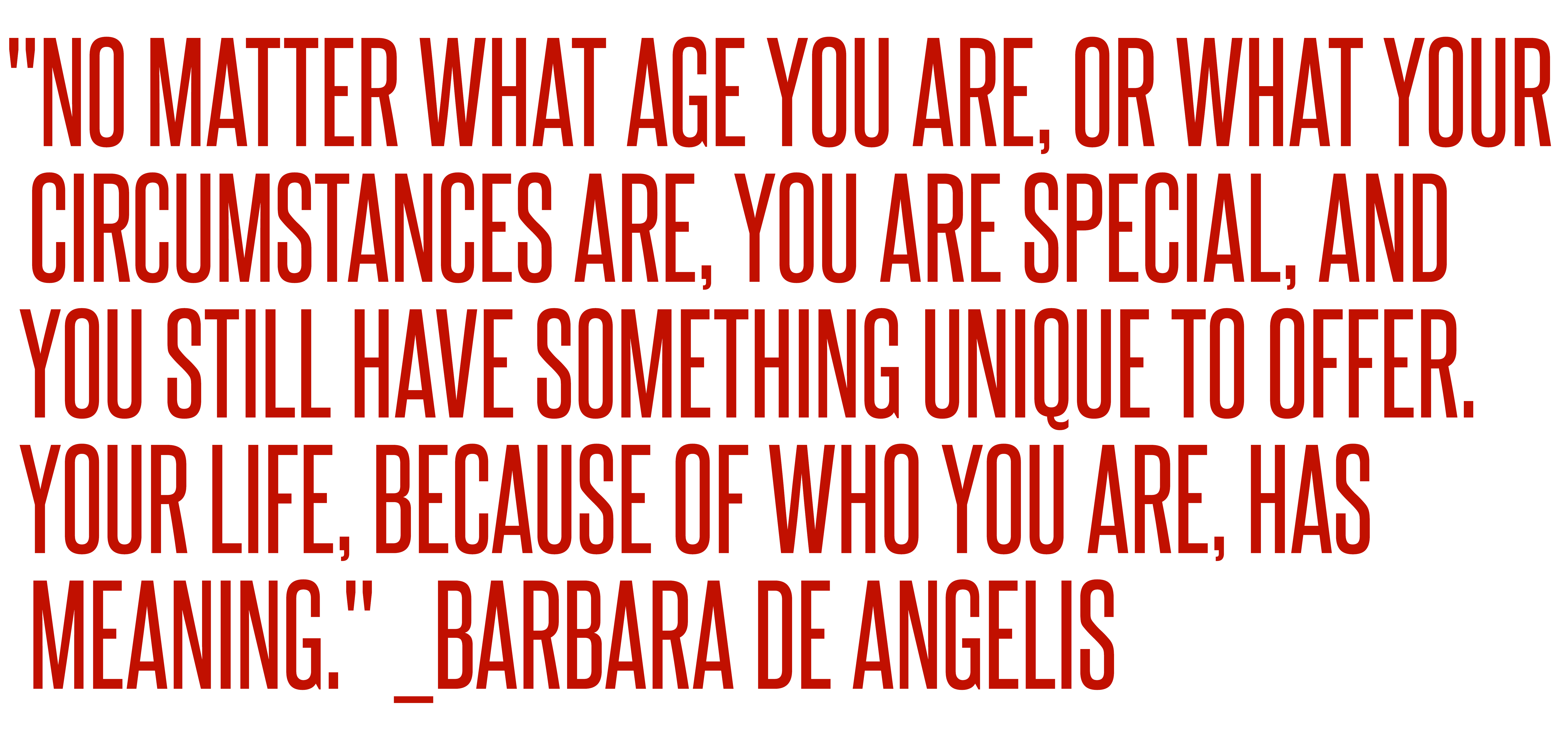 Your life has meaning A2.